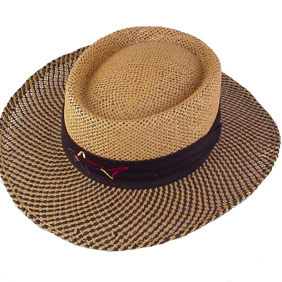greg norman golf hats straw